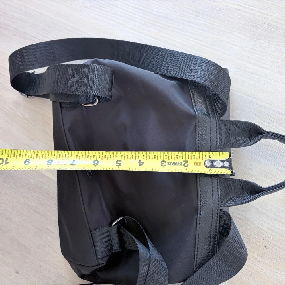 Botkier New York Black Mini Trigger Backpack‎ Bag Handbag Travel Zippers.